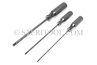 #49055SP6.5 - 9/64" Hex x 6"(150mm) Non-Magnetic Ortho Driver, SS Handle. hex, ortho, stainless steel, orthopidic, non-magnetic, non magnetic, nonmagnetic